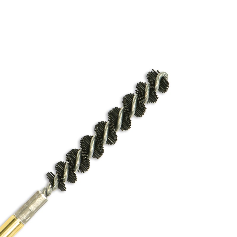 5 Pieces Bronze Bristle Bore Cleaning Brush Thread for Rifle with 50 Patches 